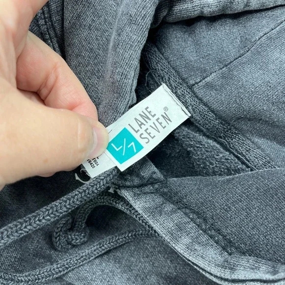 Noah Kahan Stick Season Hoodie Charcoal Grey Mineral Wash Size Large Concert - Picture 5 of 8